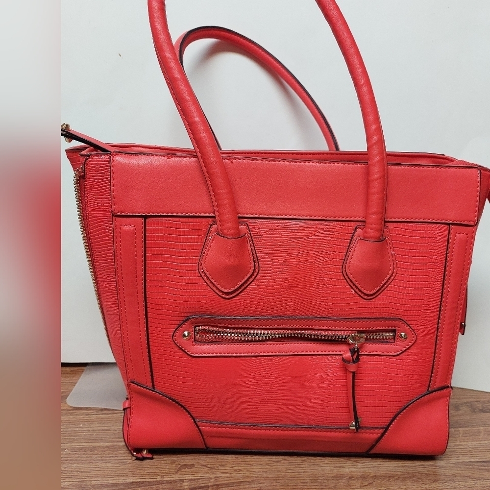 ALDO Candy Apple Red Tote Bag Purse